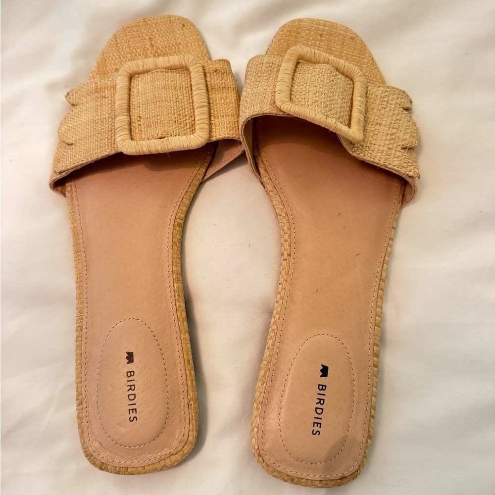 Birdies Women's Rattan Slide Sandals 10.5